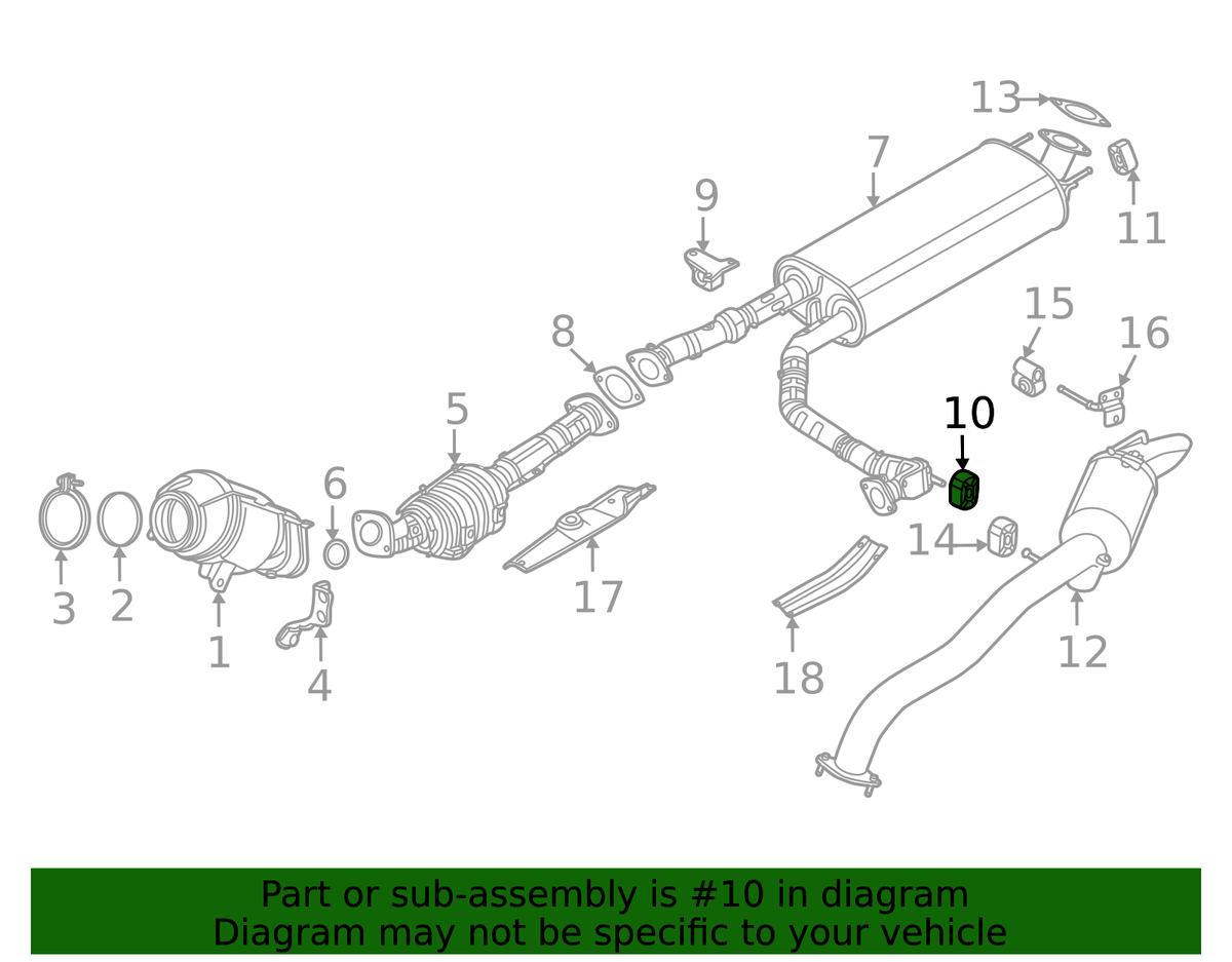 Exhaust System Hanger - Nissan (20650-9B005)