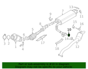 Exhaust System Hanger - Nissan (20650-9B005)
