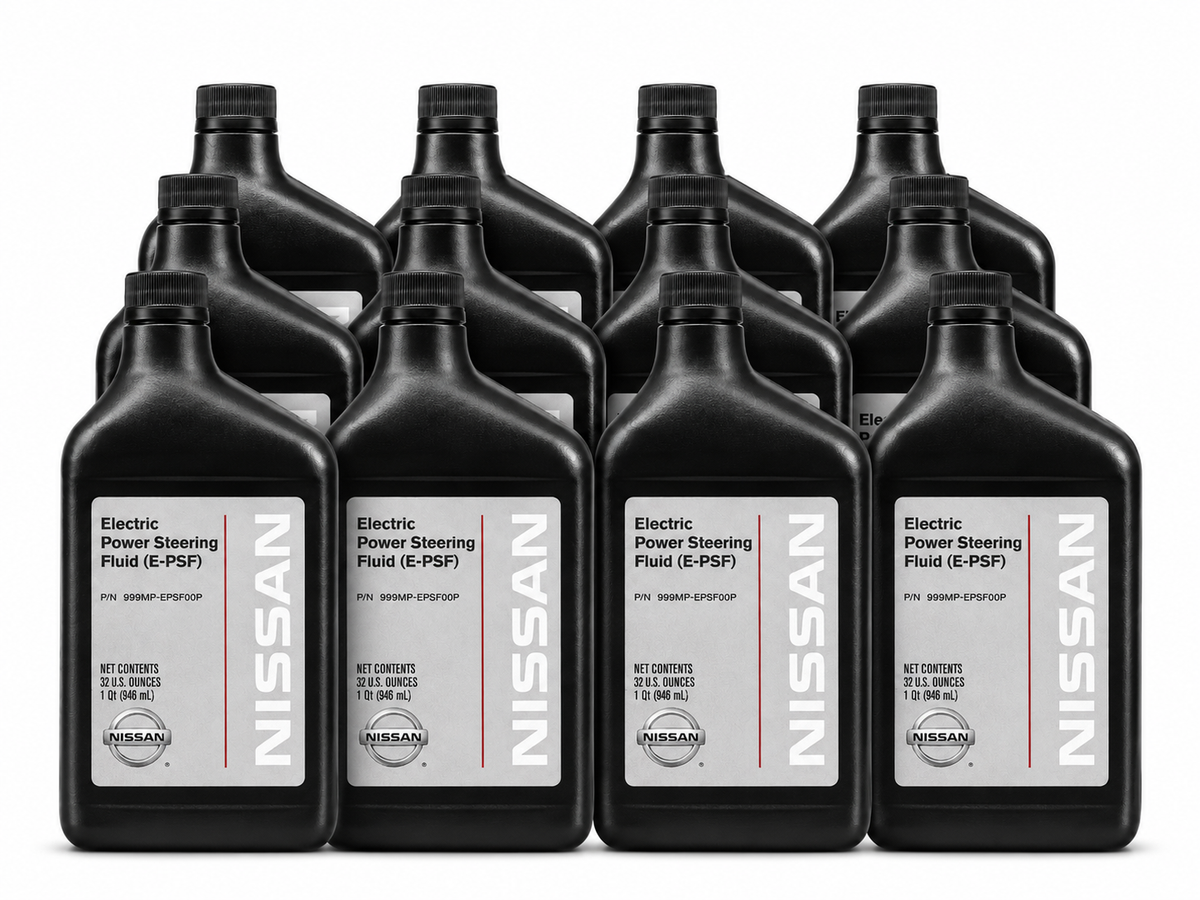 Genuine Nissan OEM Electric Power Steering Fluid E-PSF – 1 Quart Bottles – 12 Pack Super Bundle – 999MP-EPSF00P