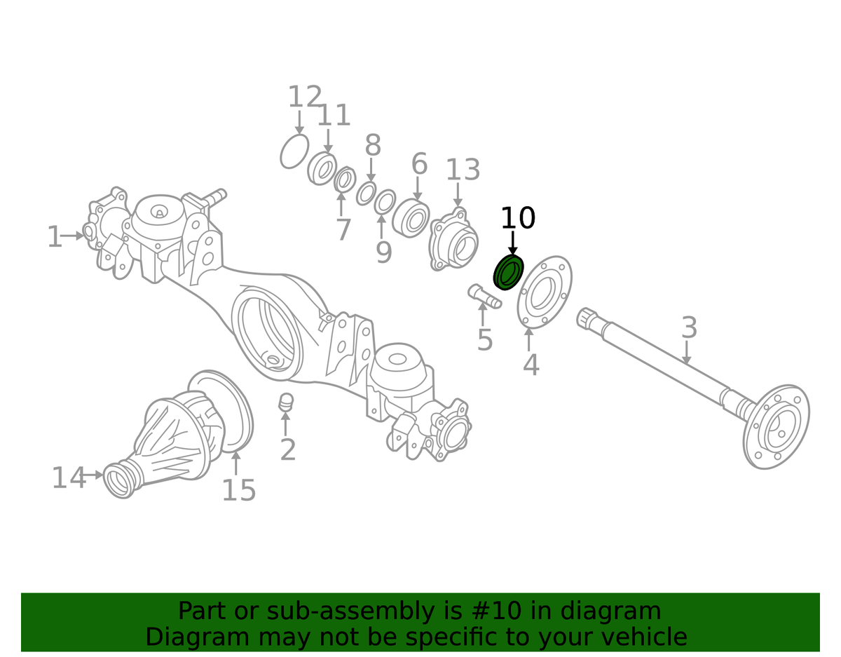 Drive Axle Shaft Seal - Nissan (43232-42G10)