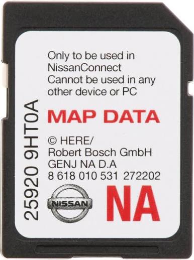 Genuine Nissan OEM Navigation SD Memory Card 25920-4HB2A – GPS Map Data Card